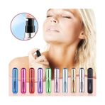 Ala Store 5ml Metal Taşınabilir Parfüm Şişesi, Doldurulabilir Seyahat Parfüm Atomizeri, Alüminyum Gövdeli Kolonya Dispenseri, Sızdırmaz Mini Cep Boyu Sprey Şişesi, Uçak Kabin Uyumlu (Siyah) - Option-1 - 00