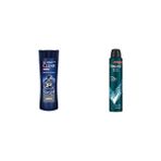 Ala Store Clear Men 3 In 1 Şampuan & Duş Jeli Arındırıcı Kömür Saç Yüz Vücut Için ve Rexona Men Erkek Sprey Deodorant Xtra 72 Saat Kesintisiz Üstün Koruma 200 ml - Option-1