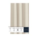 Ala Store Fabric Krem Ekstrafor Büzgülü Keten Dokulu Yüksek Kaliteli Tek Kanat Fon Perde 150 x 250 - Option-1 - 1BW-Beyaz