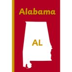 Alabama State Journal: AL, The Yellowhammer State, The Heart of Dixie, diary, notebook, travel log, notepad, paperback,
