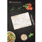 Alacalı Altın Mermer Cam Kesme Tahtası - Cam Kesme Tablası | 30 cm x 40 cm