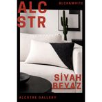 Alacastore Siyah Beyaz Modern Pelus Keten Kirlent Kılıfı