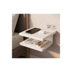 ALADAĞ HOME 30x25 cm Beyaz Duvar Komodini Yatak Yanı %100 MDF Başucu Rafı