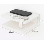 Aladağ Home Modern Siyah 30X25 Duvar Rafı – %100 Mdf, 2 Katlı, Dekoratif ve Kullanışlı Tasarım - Mat Siyah
