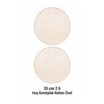 aladepo 2 Adet 35 Cm Huş Kontrplak Rattan 4 Mm Suya Dayanıklı 1. Sınıf
