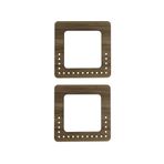aladepo Ahşap Çanta Sapı Kare Model 15x15 cm 3mm Mdf Çanta Kulp Kayın