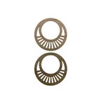 aladepo Ahşap Çanta Sapı Mdf Kulp Açık Meşe Zebra Desen (1 Çift)