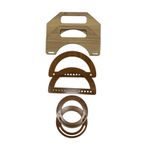 aladepo Ahşap Çanta Sapı Mdf Kulp Cs23 (3 ÇİFT)