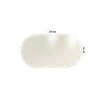 aladepo Ahşap Sepet Tepsi Tabanı 29x16 Cm Oval Beyaz Çift Yüz 3mm Mdf