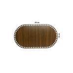 aladepo Ahşap Sepet Tepsi Tabanı 29x16 Cm Oval Ceviz "ÇİFT YÜZ" 3mm Mdf