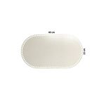 aladepo Ahşap Sepet Tepsi Tabanı 40x22 Cm Oval Beyaz Çift Yüz 3mm Mdf