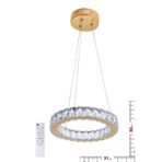 Alalighting Plaket Kristal Taşlı Gold Paslanmaz Ledli Kumandalı Avize Al-6168-1 Gold0