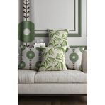 ALAMODECOR Yeşil Renkli Bohem Desenli Punch Örgü Görünümlü Çift Taraflı Dijital Baskılı 4lü Kırlent Kılıfı Seti