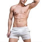 Alamor 3'lü Paket Popüler Yaz Erkek Günlük Fitness Şortları Spor Pantolonu Erkek Düz Uyku Pantolonu Pantolon Örgü Pamuk Çoklu Renk Rahat Nefes Alabilir - Açık Gri - M