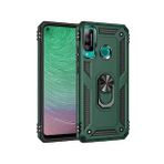 Alan Şanslı Huawei P40 Lite E Sofya Yüzüklü Silikon Kapak Yeşil Kılıf