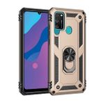 Alan Şanslı Huawei Y6P Sofya Yüzüklü Silikon Kapak Gold Kılıf