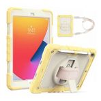 Alan Şanslı iPad 10.2 7. Nesil Sarı Strap New Tablet Kapak Kılıf