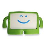 Alan Şanslı iPad 4 9.7 Yeşil Karakter Tablet Silikon Kılıf