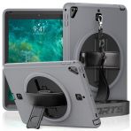 Alan Şanslı iPad 5 Air 9.7 Gri Strap C Otterbox Tablet Kapak Kılıf