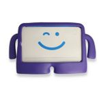 Alan Şanslı iPad 5 Air 9.7 Mor Karakter Tablet Silikon Kılıf