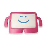 Alan Şanslı iPad 5 Air 9.7 Pembe Karakter Tablet Silikon Kılıf