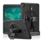Alan Şanslı iPad 5 Air 9.7 Siyah Strap C Otterbox Tablet Kapak Kılıf