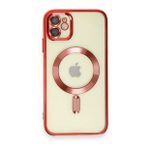 Alan Şanslı iPhone 11 Kross Magneticsafe Kapak Kırmızı Cep Telefonu Kılıfı