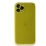 Alan Şanslı iPhone 11 Pro Sarı PP Ultra İnce Kapak Kılıf