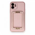 Alan Şanslı iPhone 12 Coco Elit Kapak Pembe Cep Telefonu Kılıfı