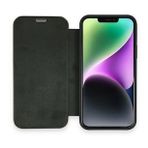 Alan Şanslı iPhone 12 Dolpin Kapaklı Koyu Yeşil Cep Telefonu Kılıfı