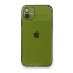 Alan Şanslı iPhone 12 FLY Lens Silikon Yeşil Cep Telefonu Kılıfı