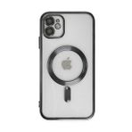 Alan Şanslı iPhone 12 Kross Magneticsafe Kapak Siyah Cep Telefonu Kılıfı