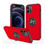 Alan Şanslı iPhone 12 Pro Elit Yüzüklü Kapak Kırmızı Kılıf