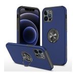Alan Şanslı iPhone 12 Pro Elit Yüzüklü Kapak Lacivert Kılıf