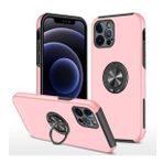 Alan Şanslı iPhone 12 Pro Max Elit Yüzüklü Kapak Pembe Kılıf