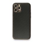 Alan Şanslı iPhone 12 Pro Siyah Coco Karbon Silikon Kapak