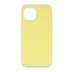 Alan Şanslı Iphone 12 Sarı Mini Nano İçi Kadife Silikon Kılıf