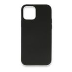 Alan Şanslı iPhone 12 Siyah Nano Içi Kadife Silikon Kılıf