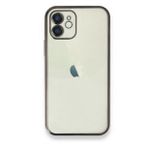 Alan Şanslı iPhone 12 Siyah Razer Lensli Silikon Kılıf