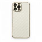 Alan Şanslı iPhone 13 Pro Coco Karbon Beyaz Silikon Kılıf