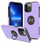 Alan Şanslı iPhone 13 Pro Elit Yüzüklü Kapak Mor Kılıf