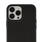 Alan Şanslı iPhone 13 Pro Max Asya Siyah Deri Silikon Kılıf