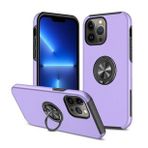 Alan Şanslı iPhone 13 Pro Max Elit Yüzüklü Kapak Mor Kılıf