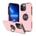Alan Şanslı iPhone 13 Pro Max Elit Yüzüklü Kapak Pembe Kılıf