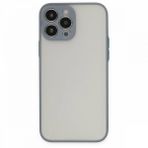 Alan Şanslı iPhone 13 Pro Max Montreal Gri Silikon Kapak Kılıf