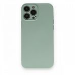 Alan Şanslı iPhone 13 Pro Max Nano İçi Kadife Su Yeşili Silikon Kılıf