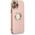 Alan Şanslı iPhone 13 Pro Max Store Pembe Silikon Kılıf