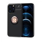 Alan Şanslı iPhone 13 Pro Range Yüzüklü Siyah-Gold Silikon Kılıf