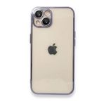 Alan Şanslı iPhone 13 Razer Lensli Silikon Mor Cep Telefonu Kılıfı