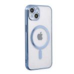 Alan Şanslı iPhone 14 Magneticsafe Lazer Sierra Blue Silikon Kılıf